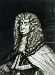 Porträt von Robert Bruce, Earl of Ailesbury (d.1685) graviert von Richard Earlom (1743-1822) und Charles Turner (c.1773-1857) aus Illustrious Characters in British History (Mezzotint)